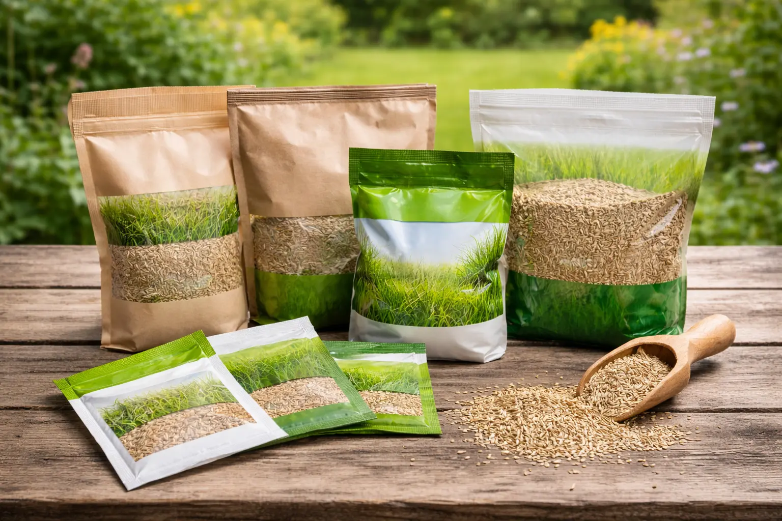 Ulike typer gressfrø til norske hager